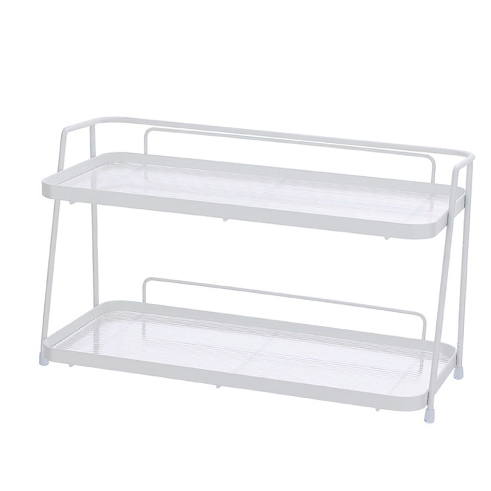 2 Tier Bathroom Countertop Organizer Counter Standing Rack Cosmetic Holder view 4