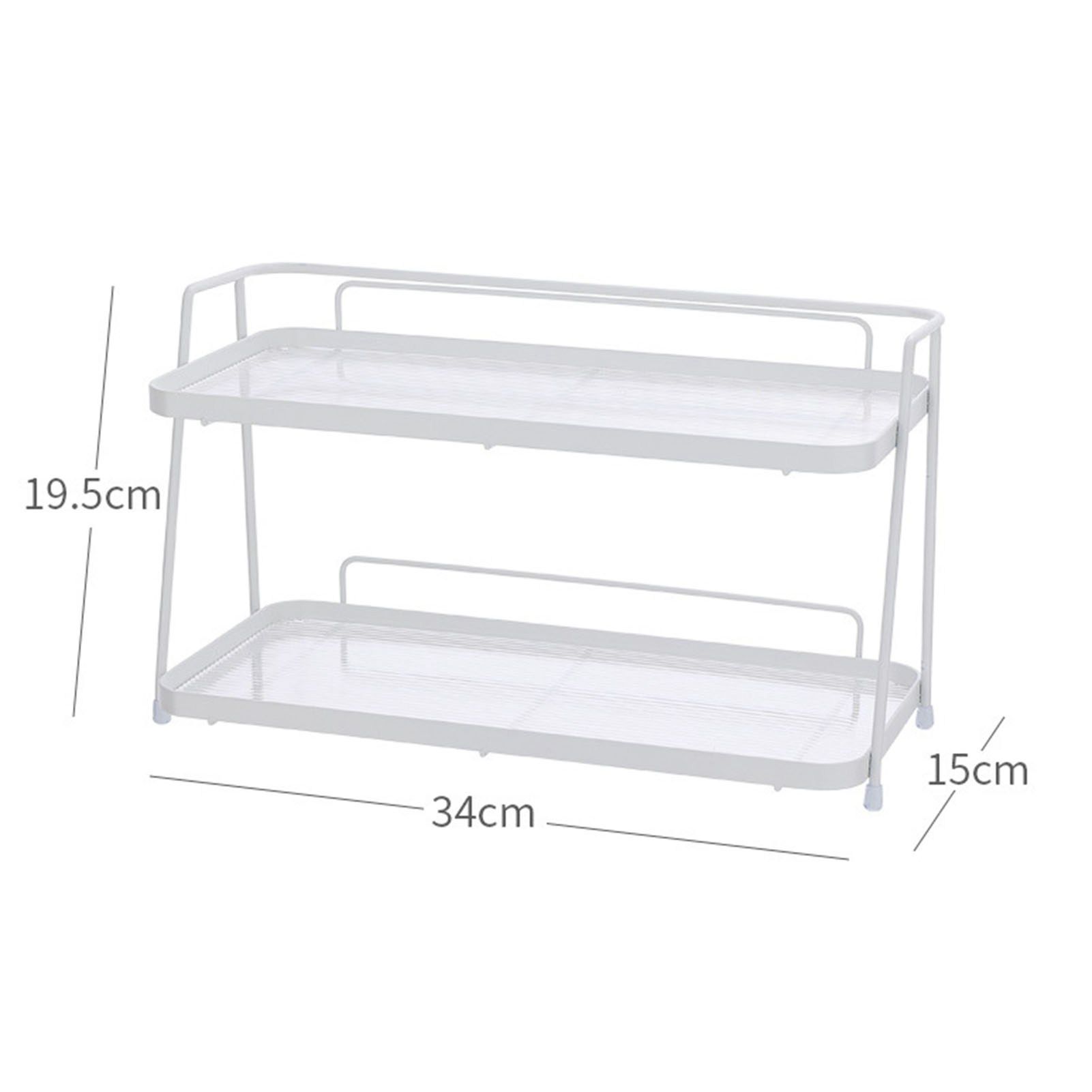 2 Tier Bathroom Countertop Organizer Counter Standing Rack Cosmetic Holder view 12