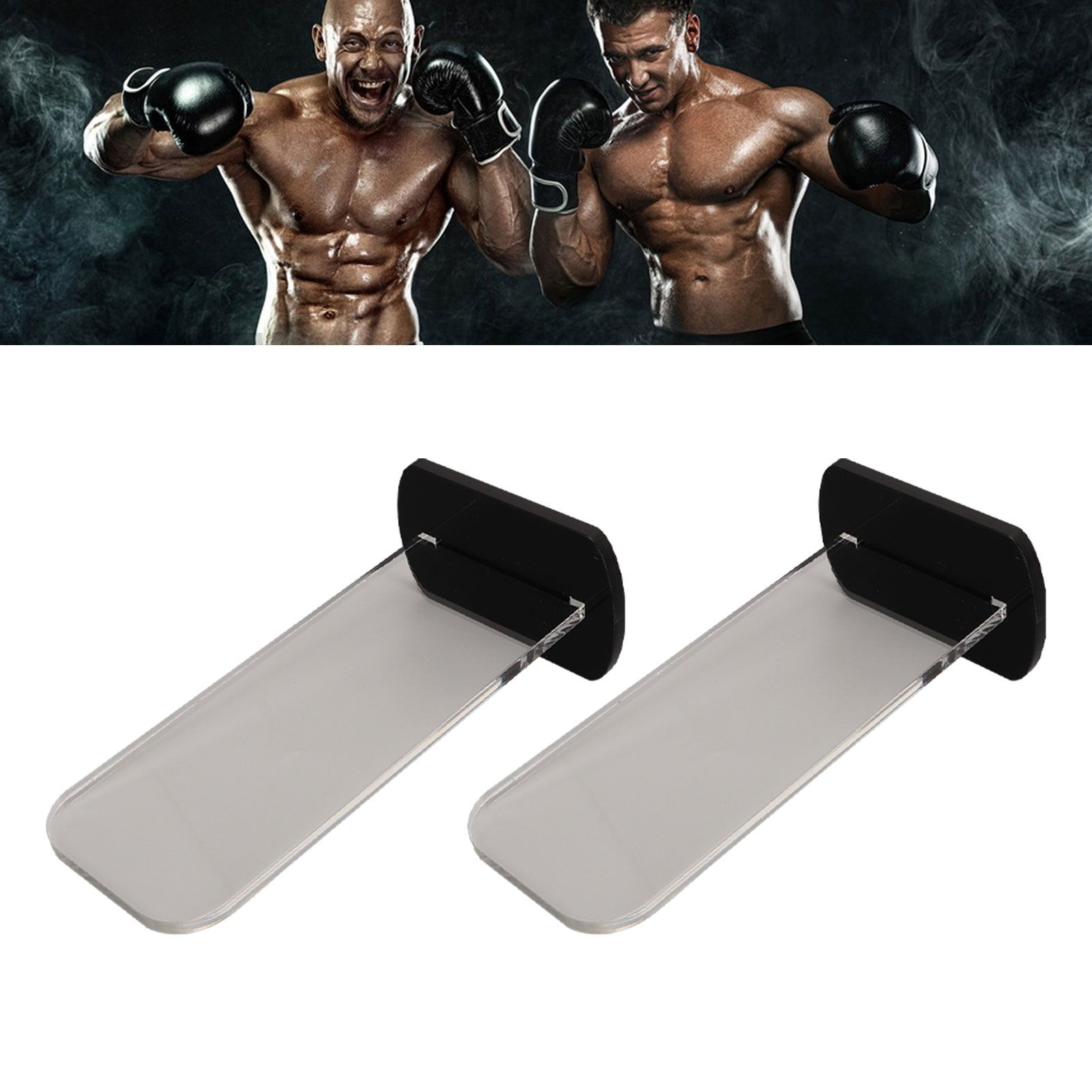 2Pcs Acrylic Boxing Glove Stand Vertical Boxing Glove Display Stand Acrylic view 11