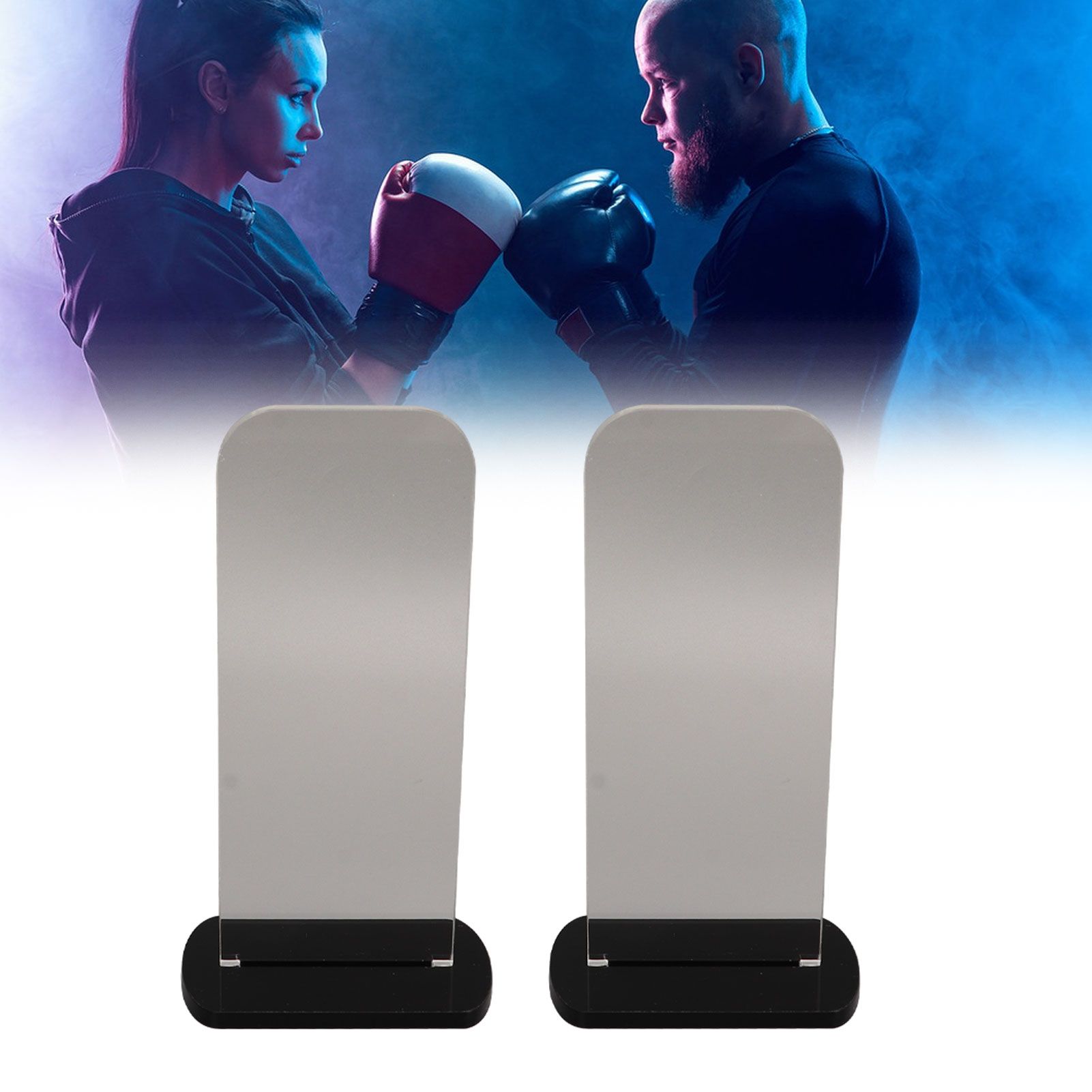 2Pcs Acrylic Boxing Glove Stand Vertical Boxing Glove Display Stand Acrylic view 12