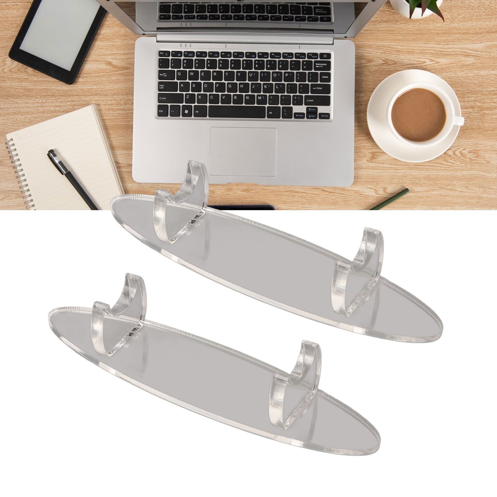 2PCS Pen Holder Display Stand Acrylic Desktop Pen Showcase Rack Organizer for view 12