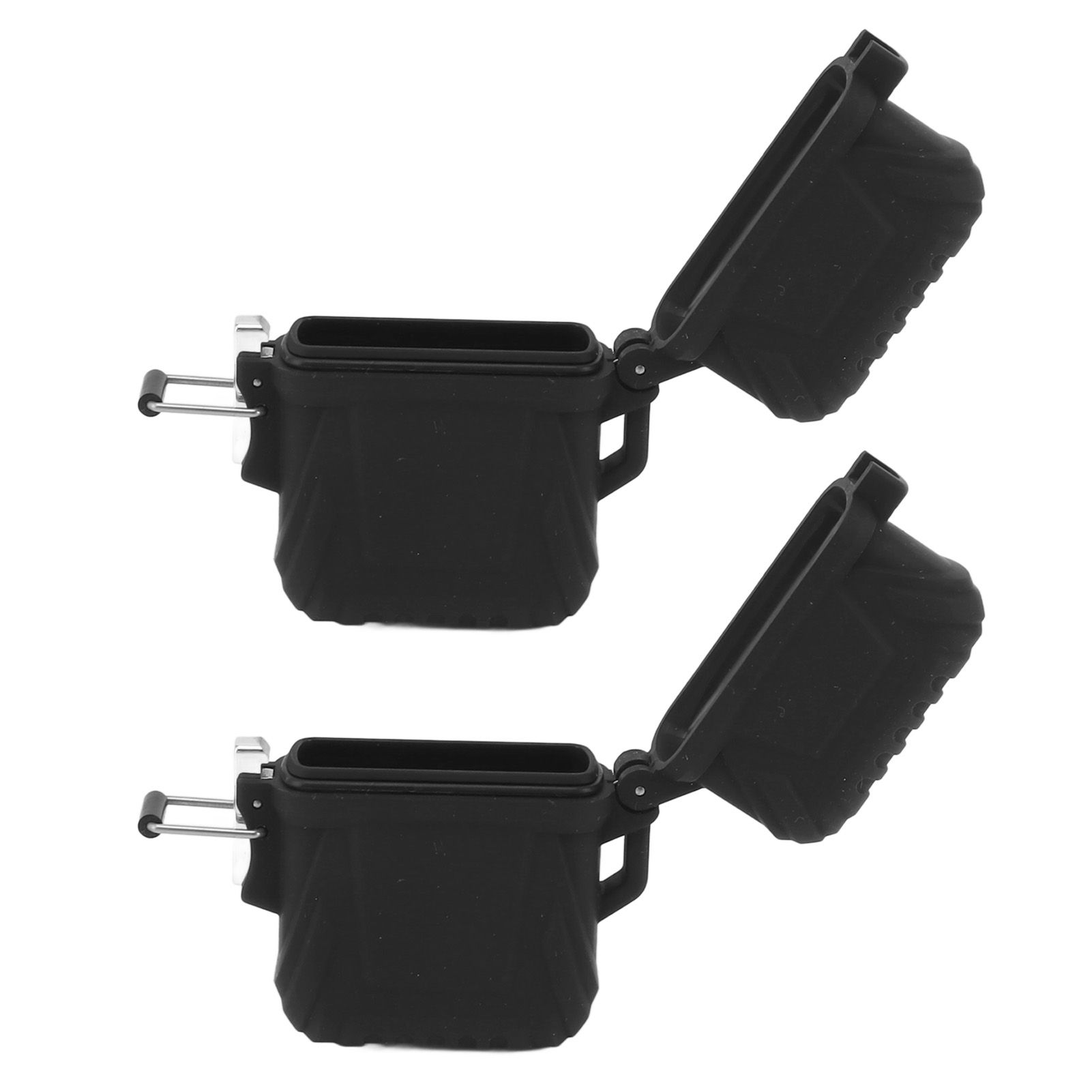 2 PCS Waterproof Lighter Case Plastic Black Sealed Pocket Lighter Container view 5