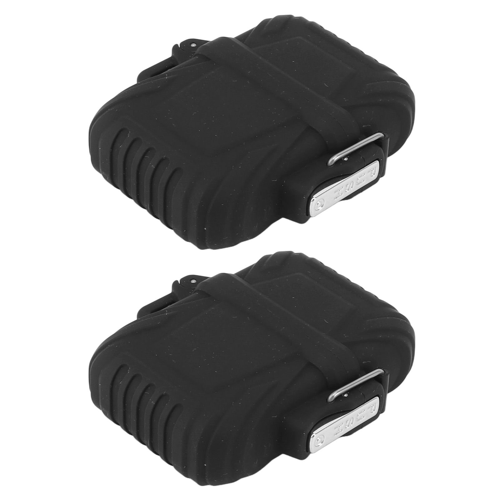 2 PCS Waterproof Lighter Case Plastic Black Sealed Pocket Lighter Container view 6
