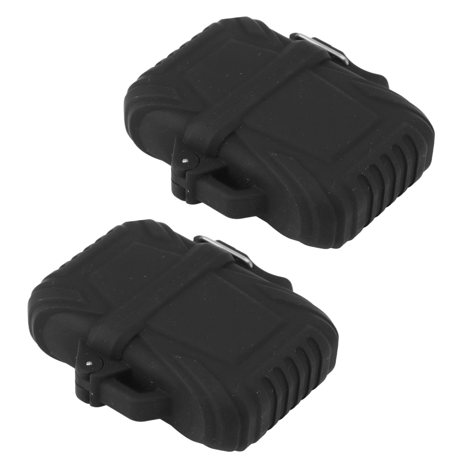 2 PCS Waterproof Lighter Case Plastic Black Sealed Pocket Lighter Container view 8