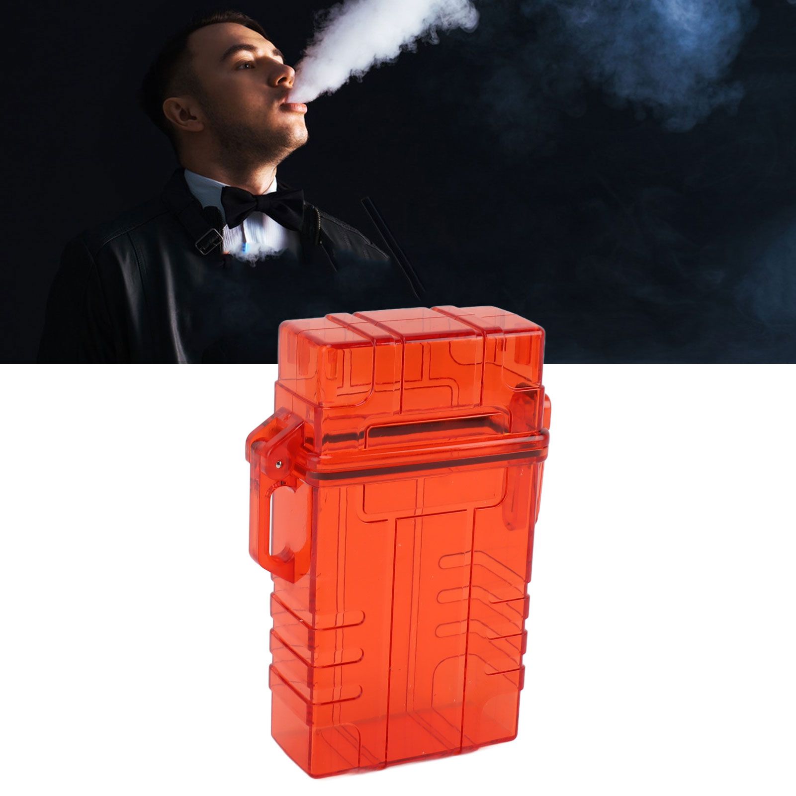 Cigarette Case 20 Capacity Plastic Cigarette Box Sealed Waterproof Cigarette view 11