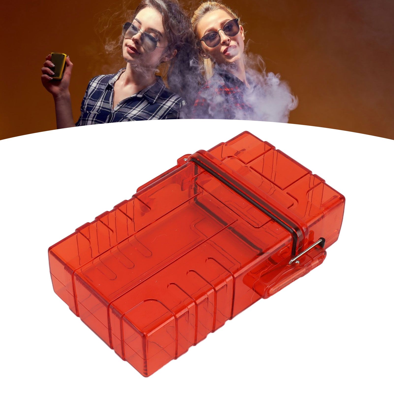 Cigarette Case 20 Capacity Plastic Cigarette Box Sealed Waterproof Cigarette view 12