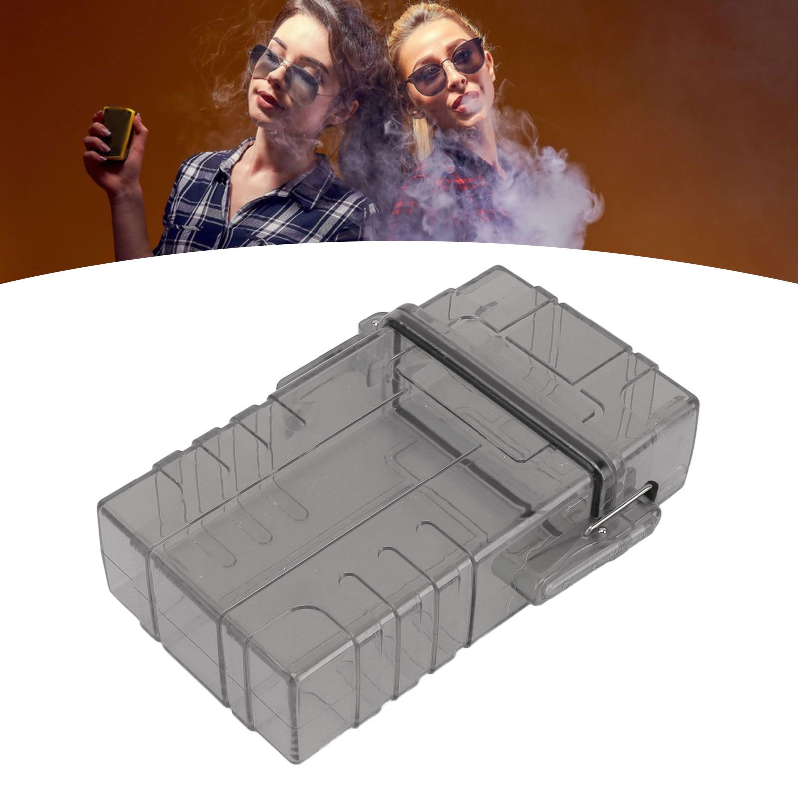 Cigarette Case 20 Capacity Plastic Cigarette Box Sealed Waterproof Cigarette view 11