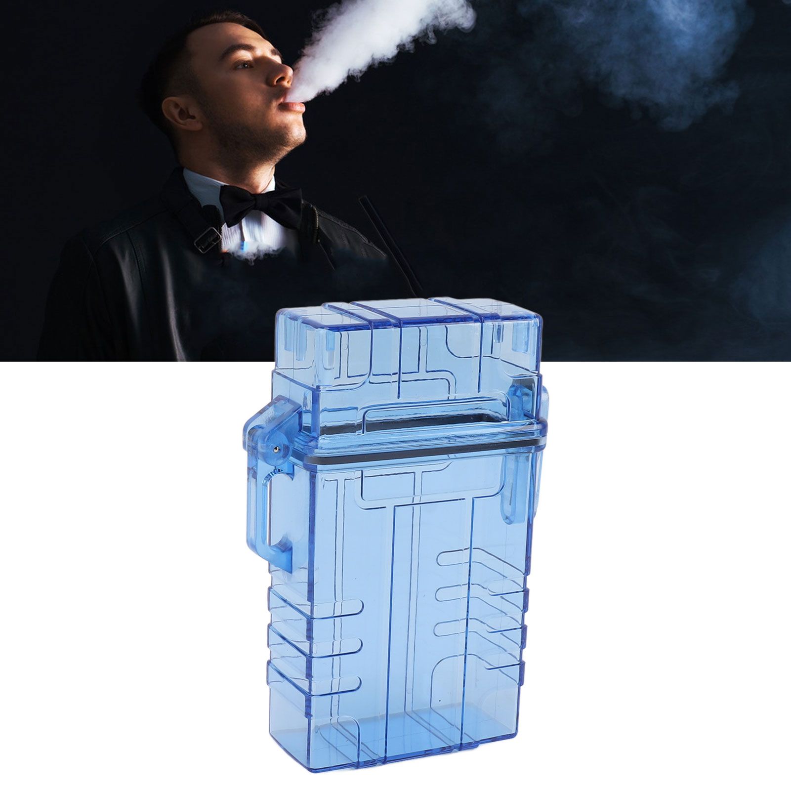 Cigarette Case 20 Capacity Plastic Cigarette Box Sealed Waterproof Cigarette view 11