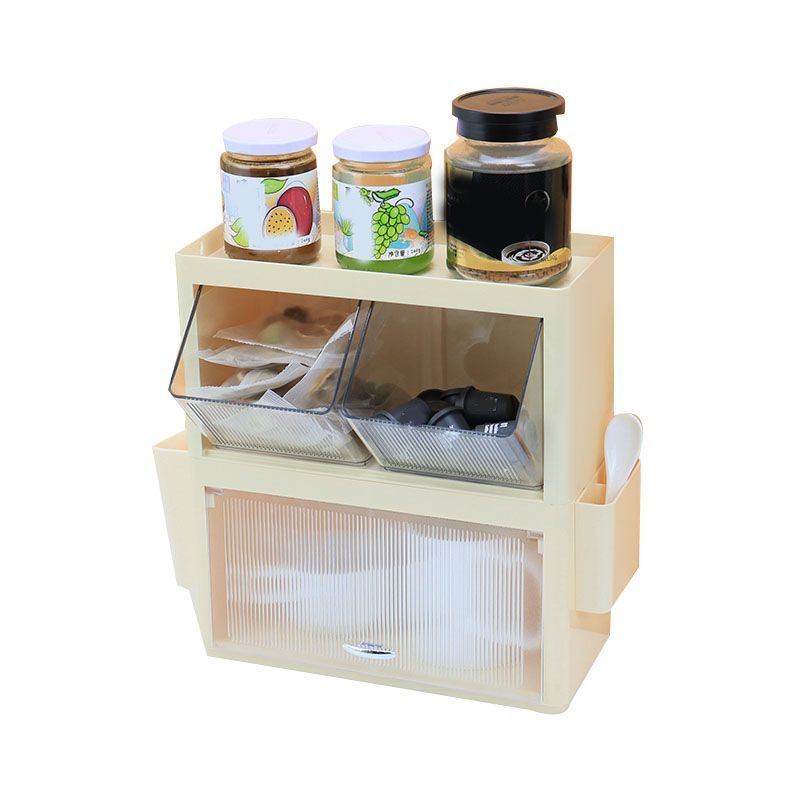 Tea Bag Storage Rack Wall Hanging Space Saving Tea Bag Box for Coffee Capsule