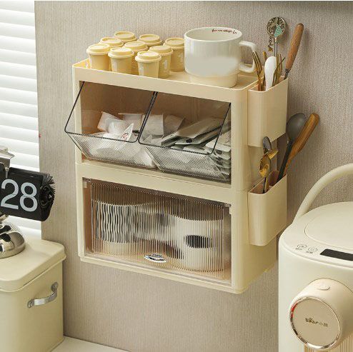 Tea Bag Storage Rack Wall Hanging Space Saving Tea Bag Box for Coffee Capsule view 5