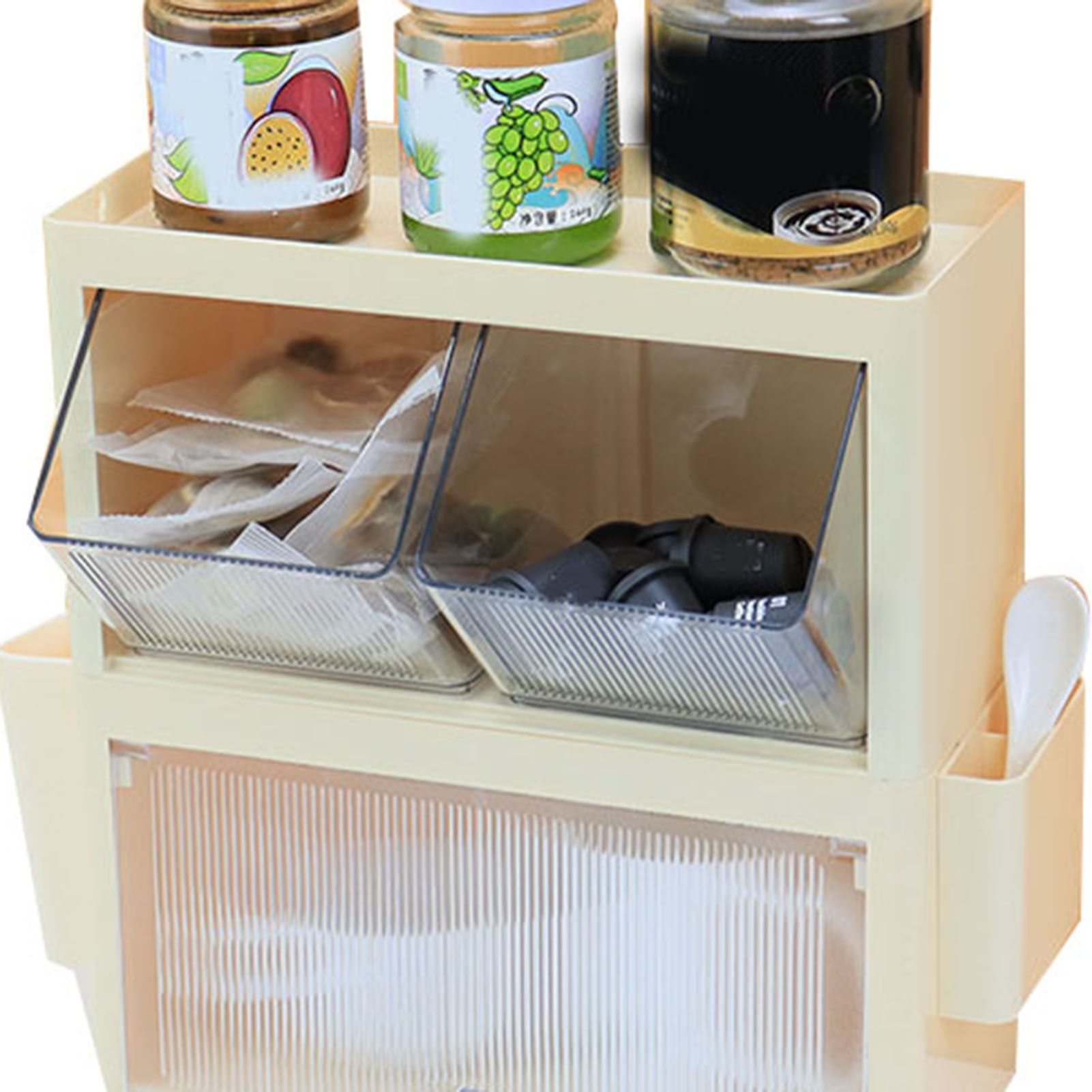 Tea Bag Storage Rack Wall Hanging Space Saving Tea Bag Box for Coffee Capsule view 8