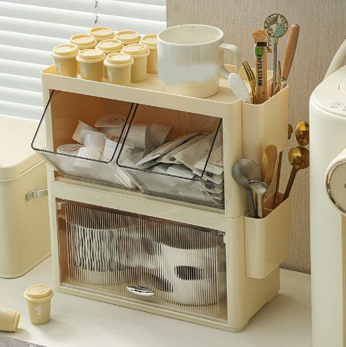 Tea Bag Storage Rack Wall Hanging Space Saving Tea Bag Box for Coffee Capsule view 12