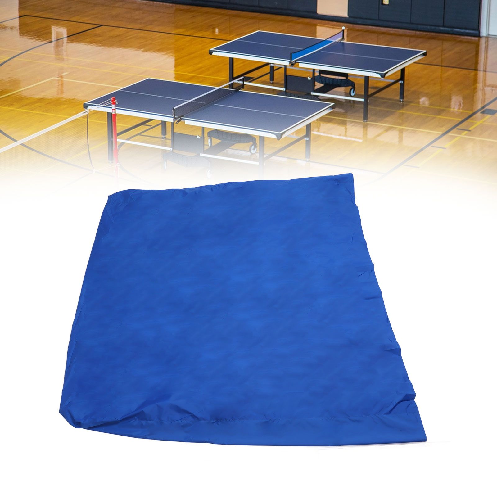 Ping Pong Table Cover with 2 Zippers Oxford Cloth Dark Blue Waterproof view 11