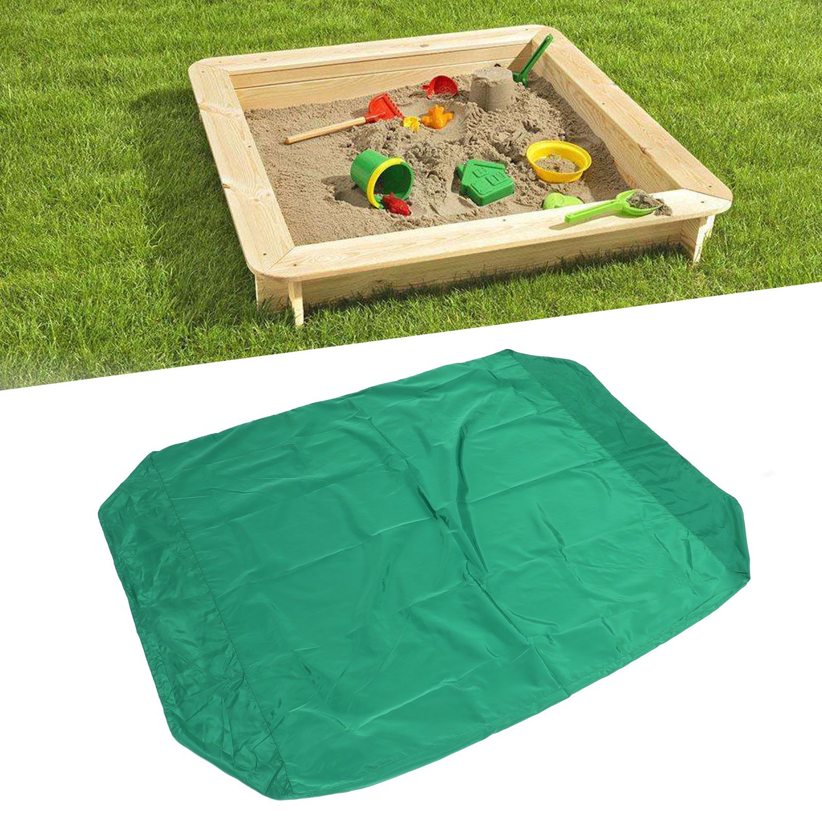 Green Sandbox Cover Square Sandbox Pool Protective Cover Sandbox Canopy with view 12