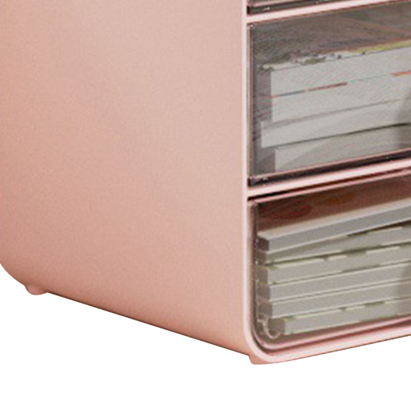 Cosmetics Storage Box Drawer Type Makeup Storage Box Desktop Shelf Basket for view 8