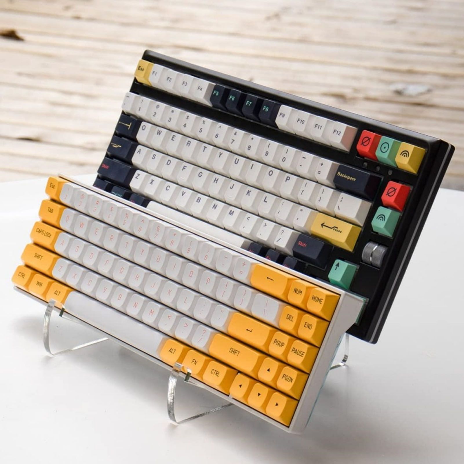 Mechanical Keyboard Display Stand Detachable Safe Stable Anti Slip Transparent view 11
