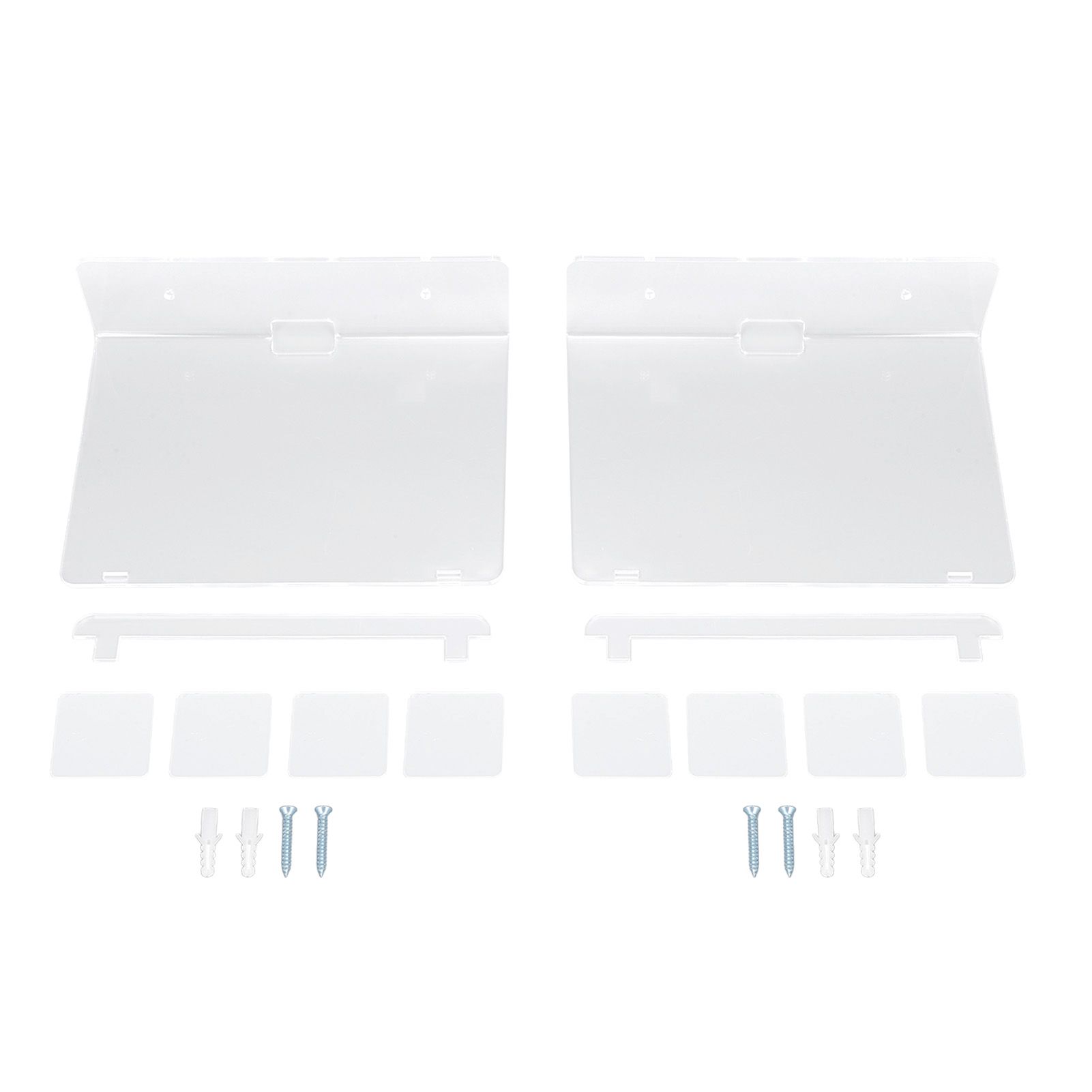2PCS Floating Shelf Acrylic Wall Shelf Easy Installation Wall Mount for