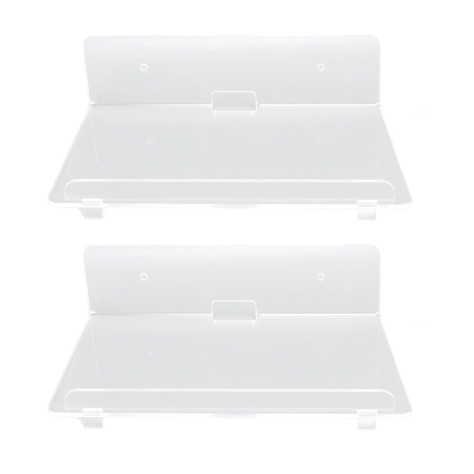 2PCS Floating Shelf Acrylic Wall Shelf Easy Installation Wall Mount for view 2