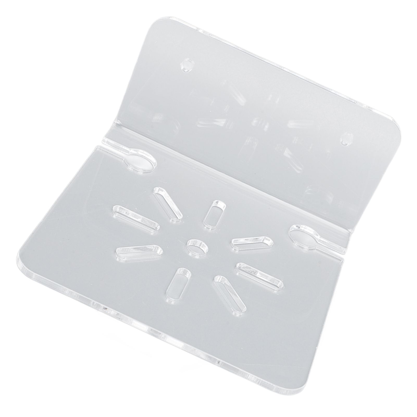 3pcs Acrylic Small Wall Shelf Floating Shelf for Security Cameras Clear Wall view 13