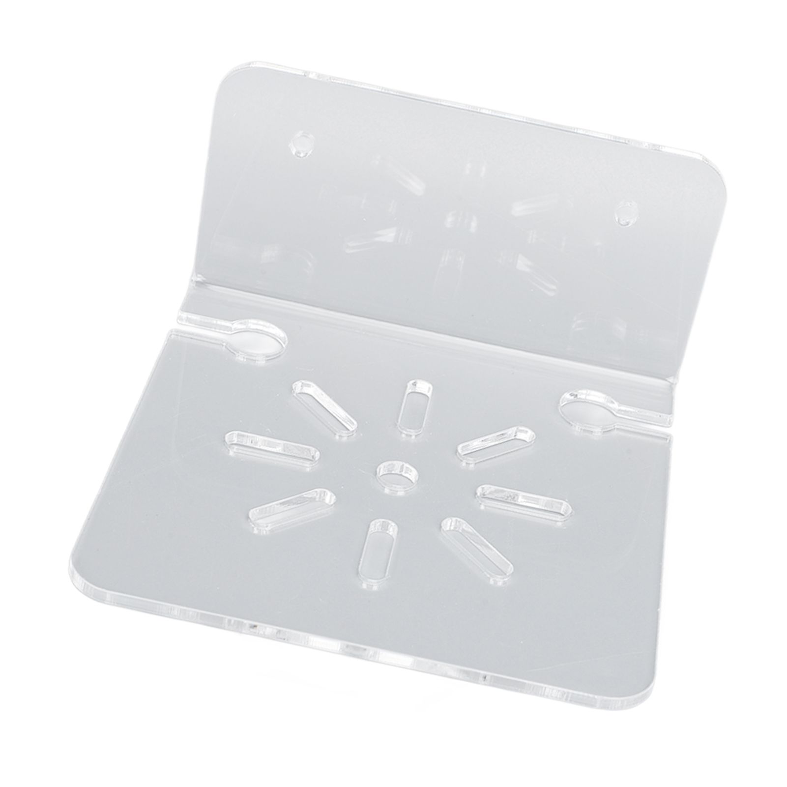 3pcs Acrylic Small Wall Shelf Floating Shelf for Security Cameras Clear Wall view 15