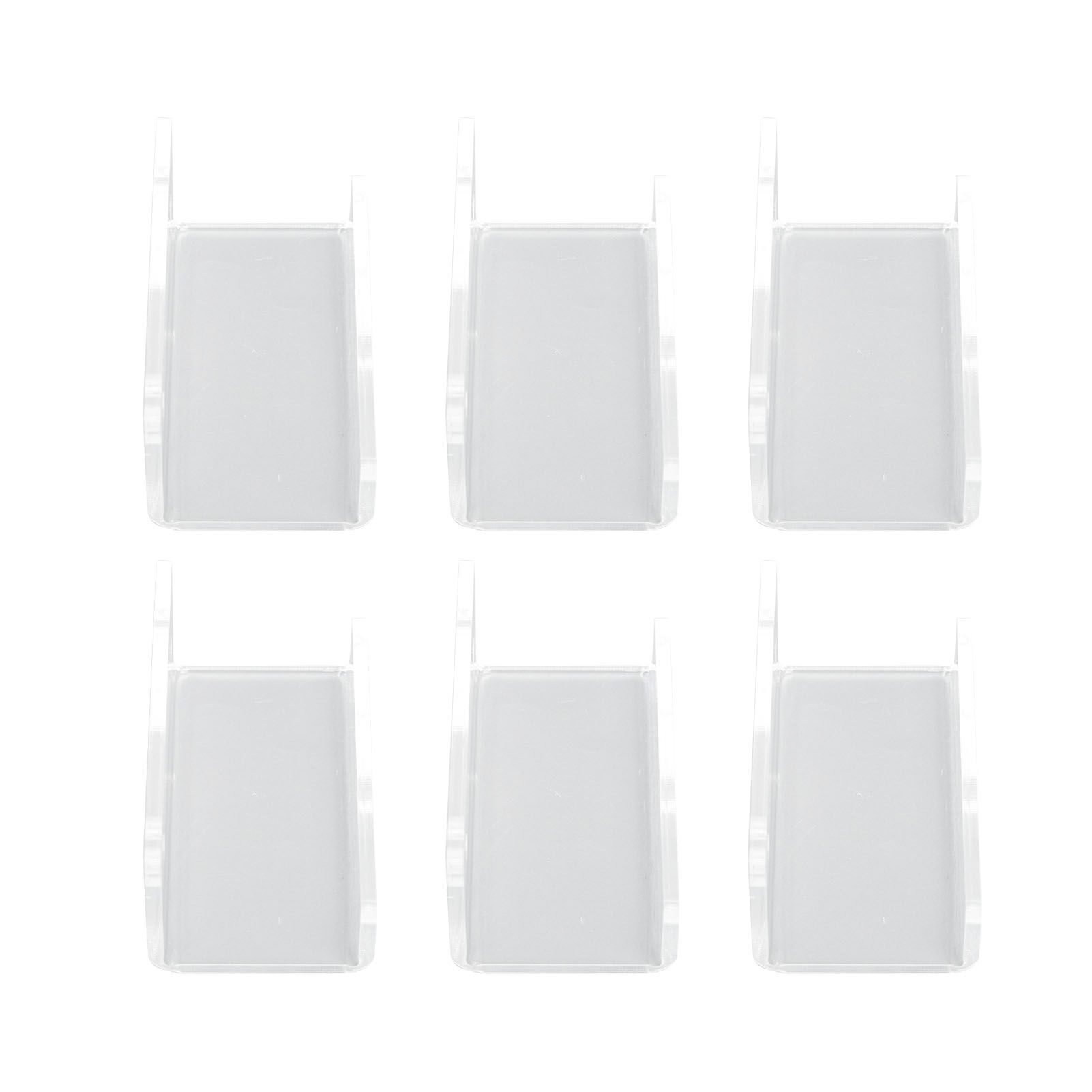 6Pcs Wall Mount Vinyl Record Shelf Clear Clear Acrylic Record CD Storage Rack view 6