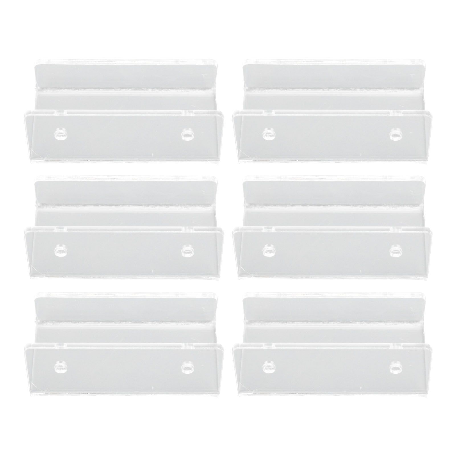 6Pcs Wall Mount Vinyl Record Shelf Clear Clear Acrylic Record CD Storage Rack view 7