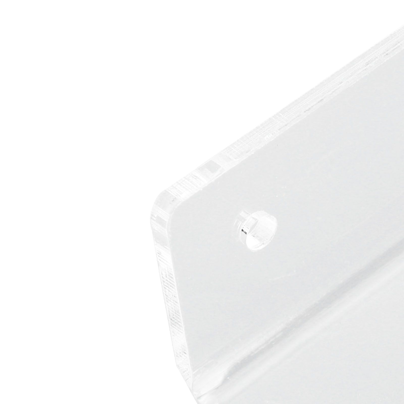 6Pcs Wall Mount Vinyl Record Shelf Clear Clear Acrylic Record CD Storage Rack view 13