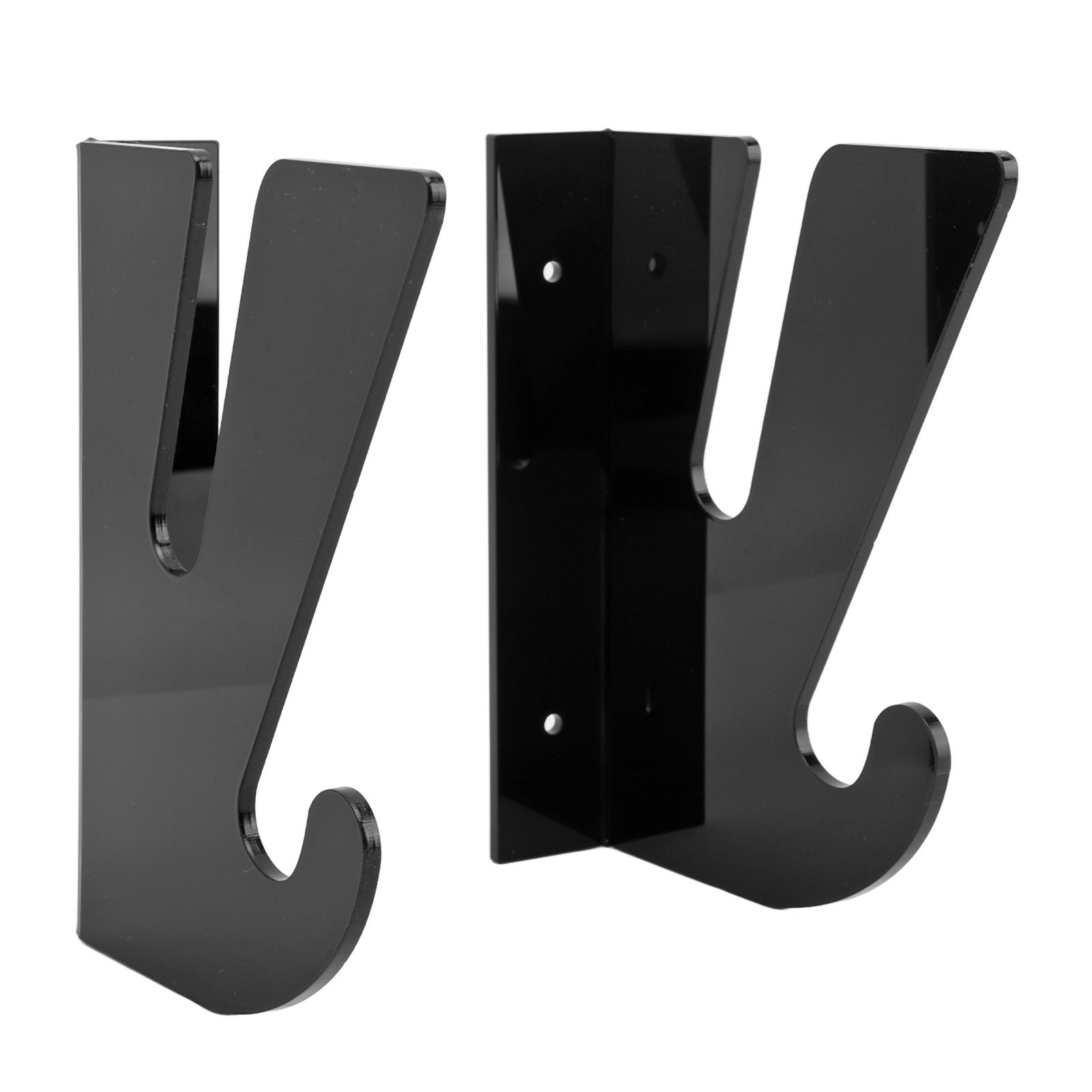 2 Pcs Acrylic Skateboard Rack Wall Mount Skateboard Storage Rack Load Bearing view 2