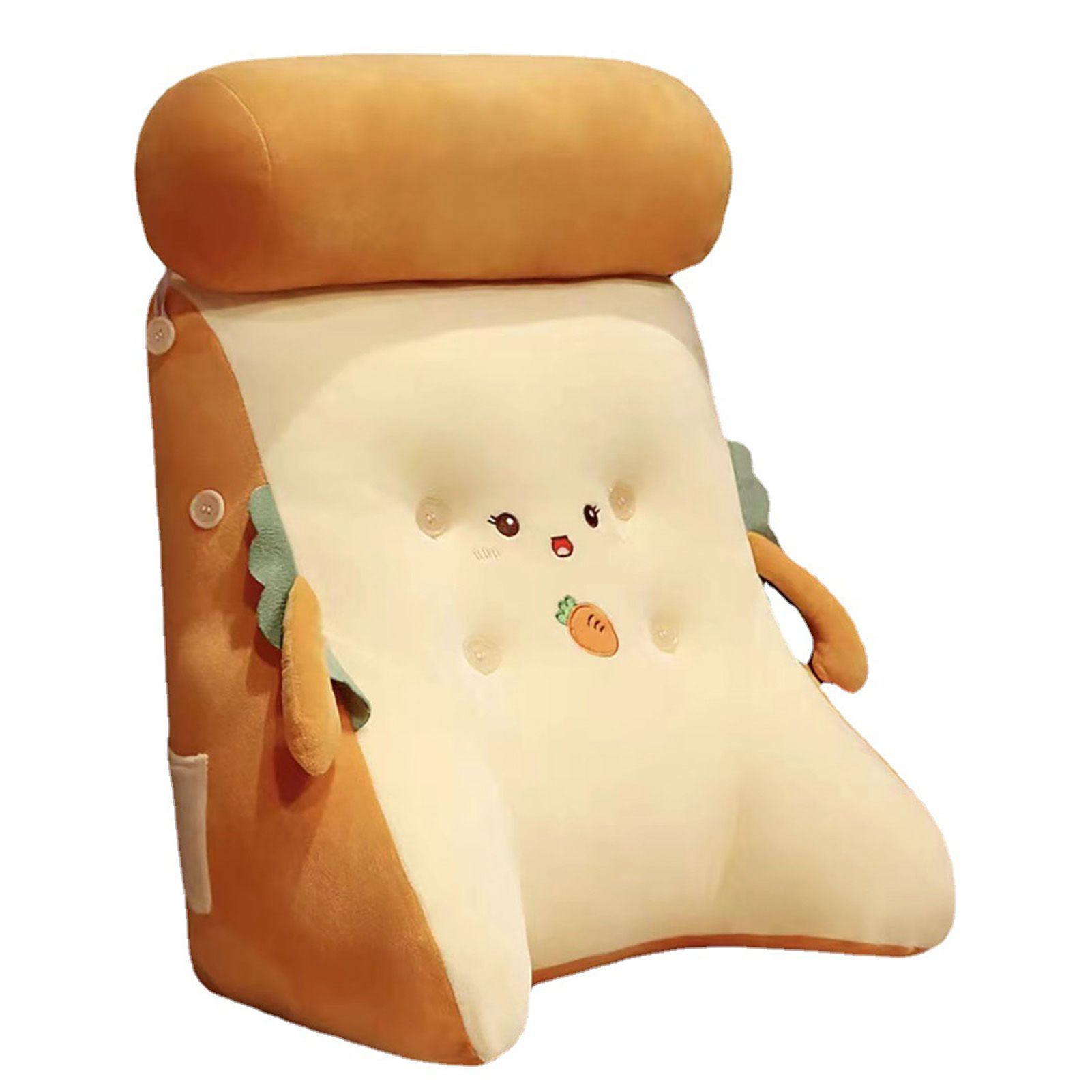 Backrest Pillow Washable Removable Cover Soft Cartoon Animal Back Support