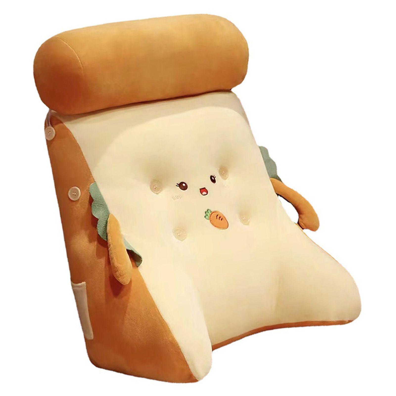 Backrest Pillow Washable Removable Cover Soft Cartoon Animal Back Support view 2