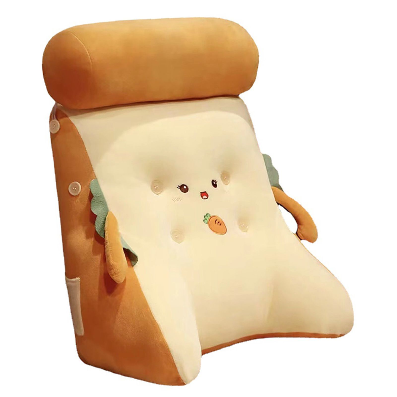 Backrest Pillow Washable Removable Cover Soft Cartoon Animal Back Support view 3