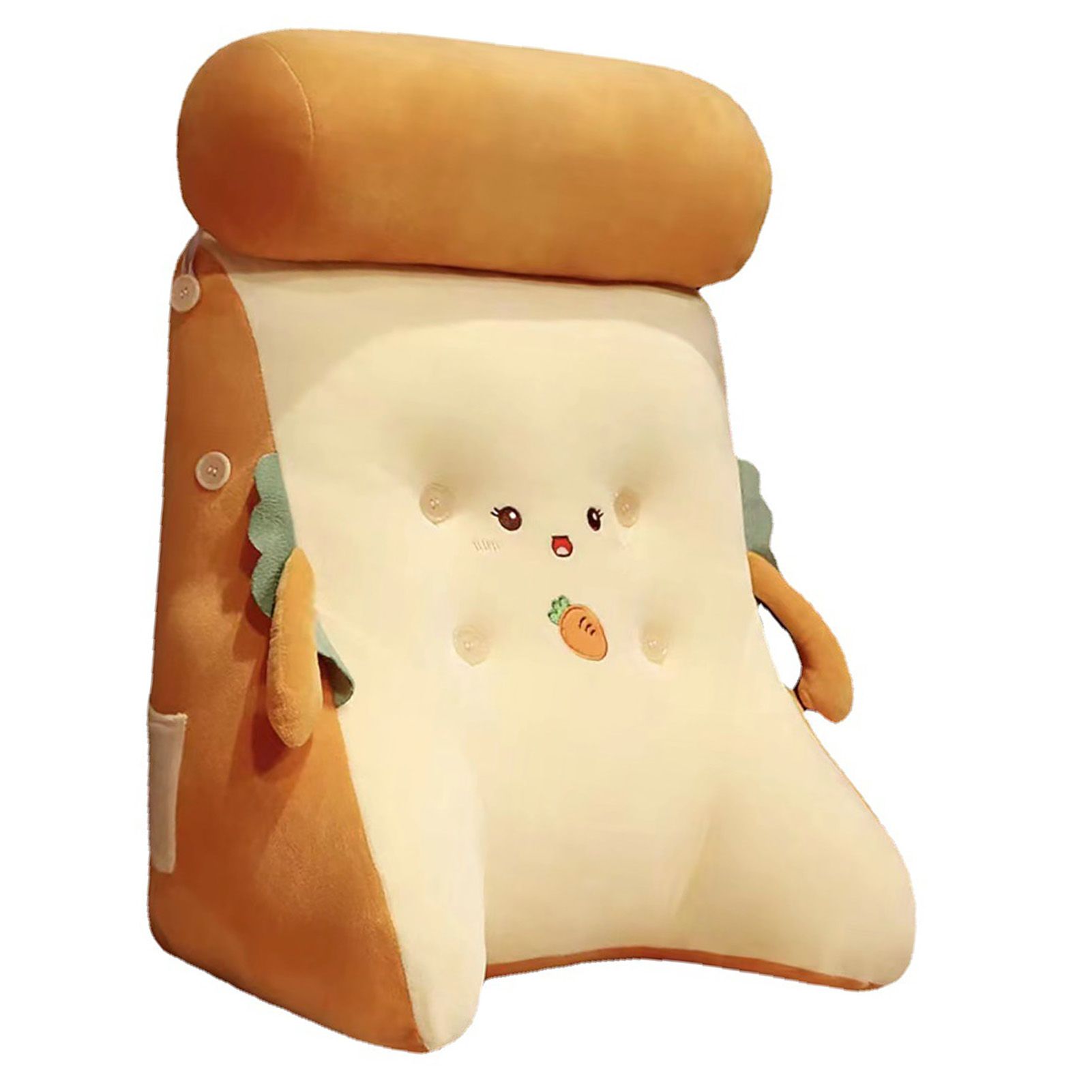 Backrest Pillow Washable Removable Cover Soft Cartoon Animal Back Support view 4