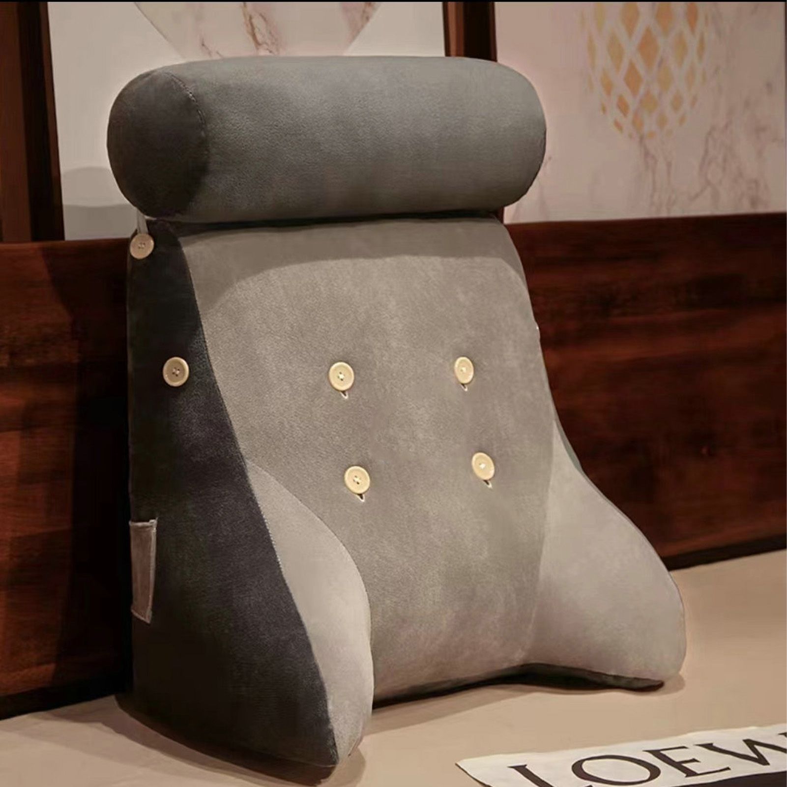 Backrest Pillow Washable Removable Cover Soft Cartoon Animal Back Support view 6