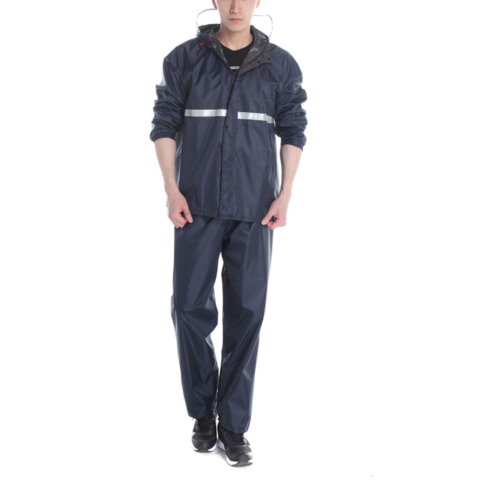 Split Jacket Pants Suit Breathable Waterproof Raincoat Set Double Layer view 11