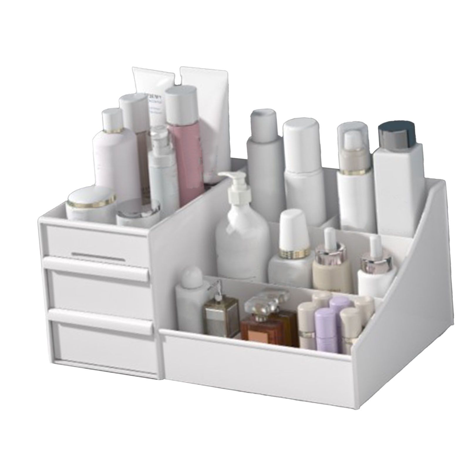 Makeup Organizer for Vanity Large Capacity Cosmetics Storage Box with Drawers view 4