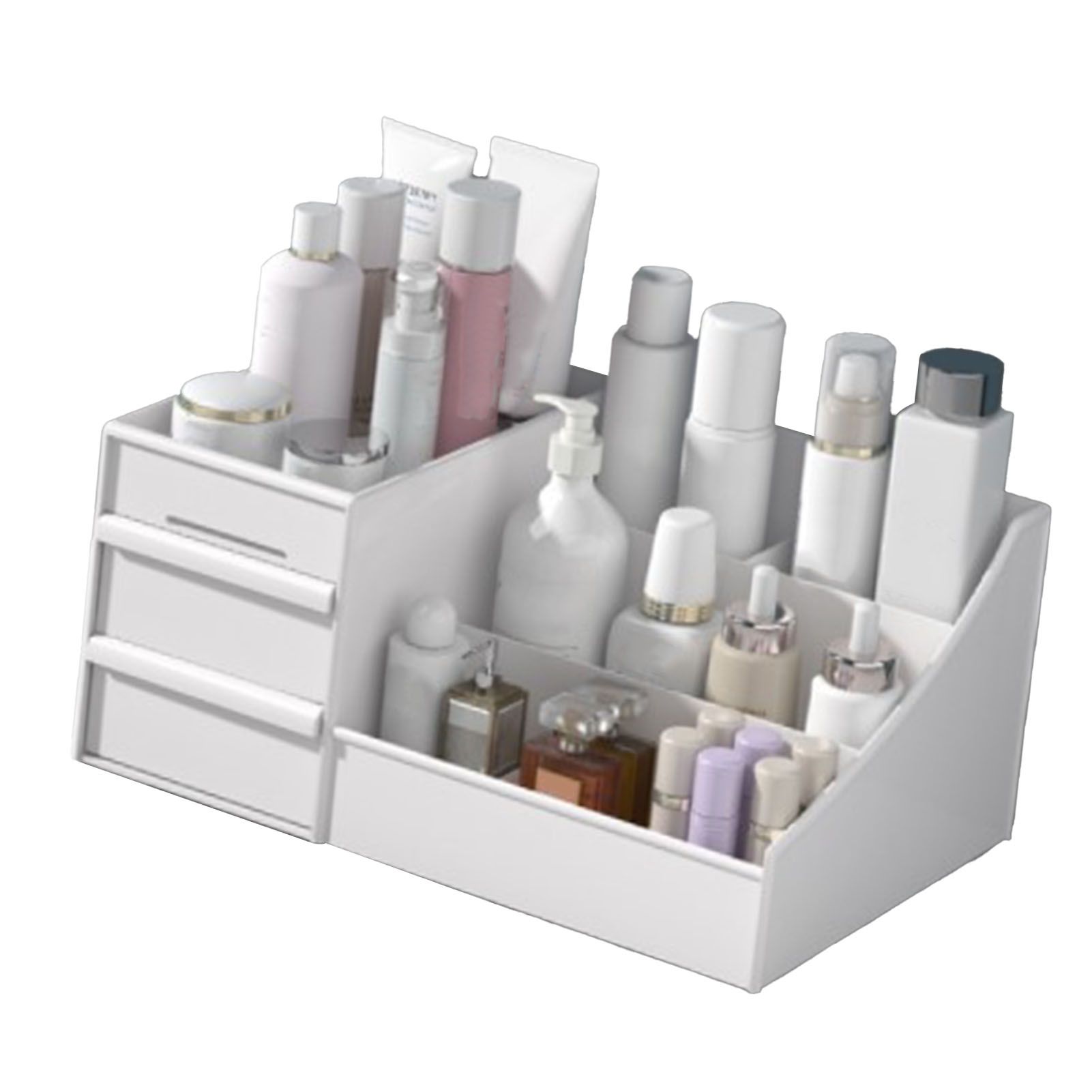 Makeup Organizer for Vanity Large Capacity Cosmetics Storage Box with Drawers view 5
