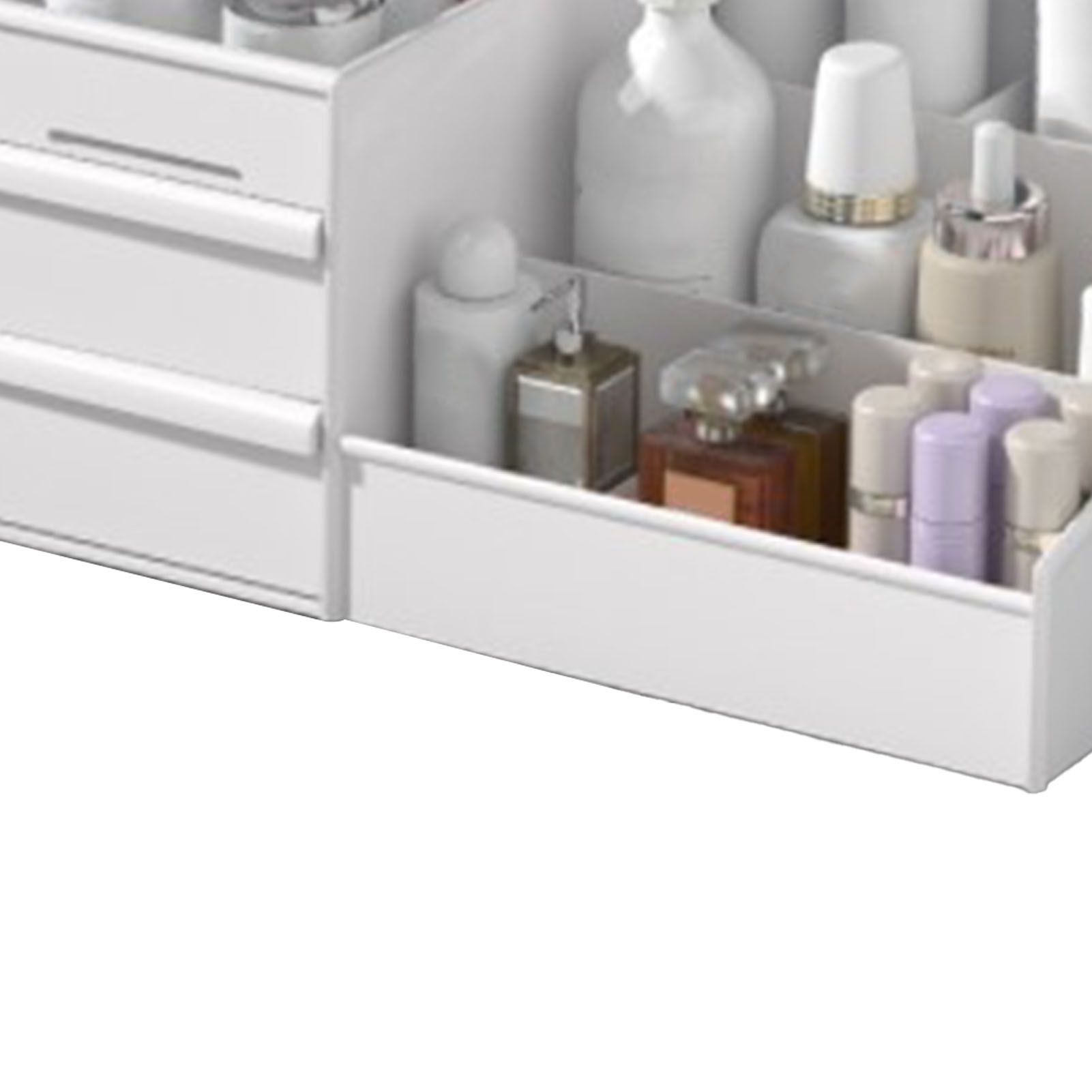 Makeup Organizer for Vanity Large Capacity Cosmetics Storage Box with Drawers view 10