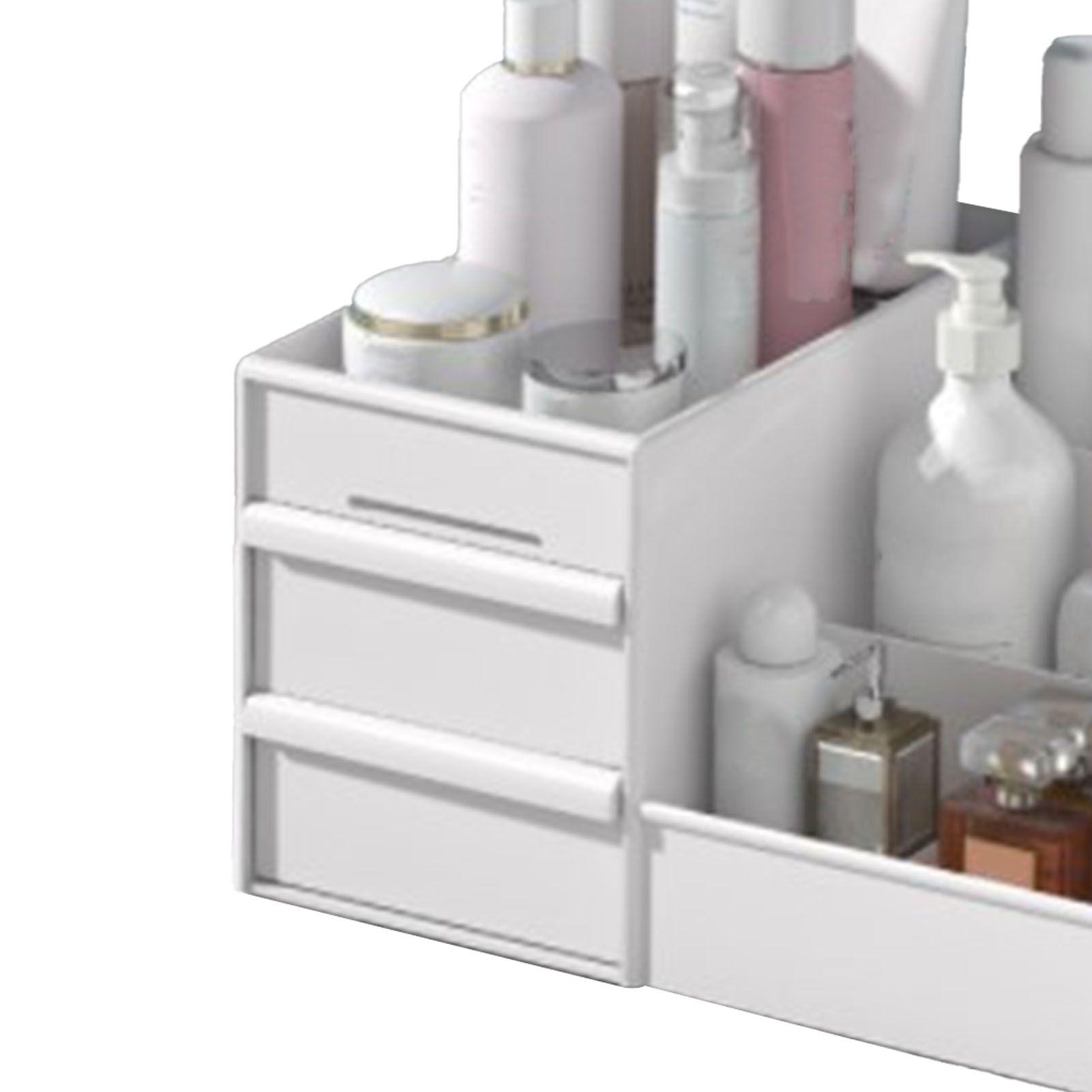 Makeup Organizer for Vanity Large Capacity Cosmetics Storage Box with Drawers view 11