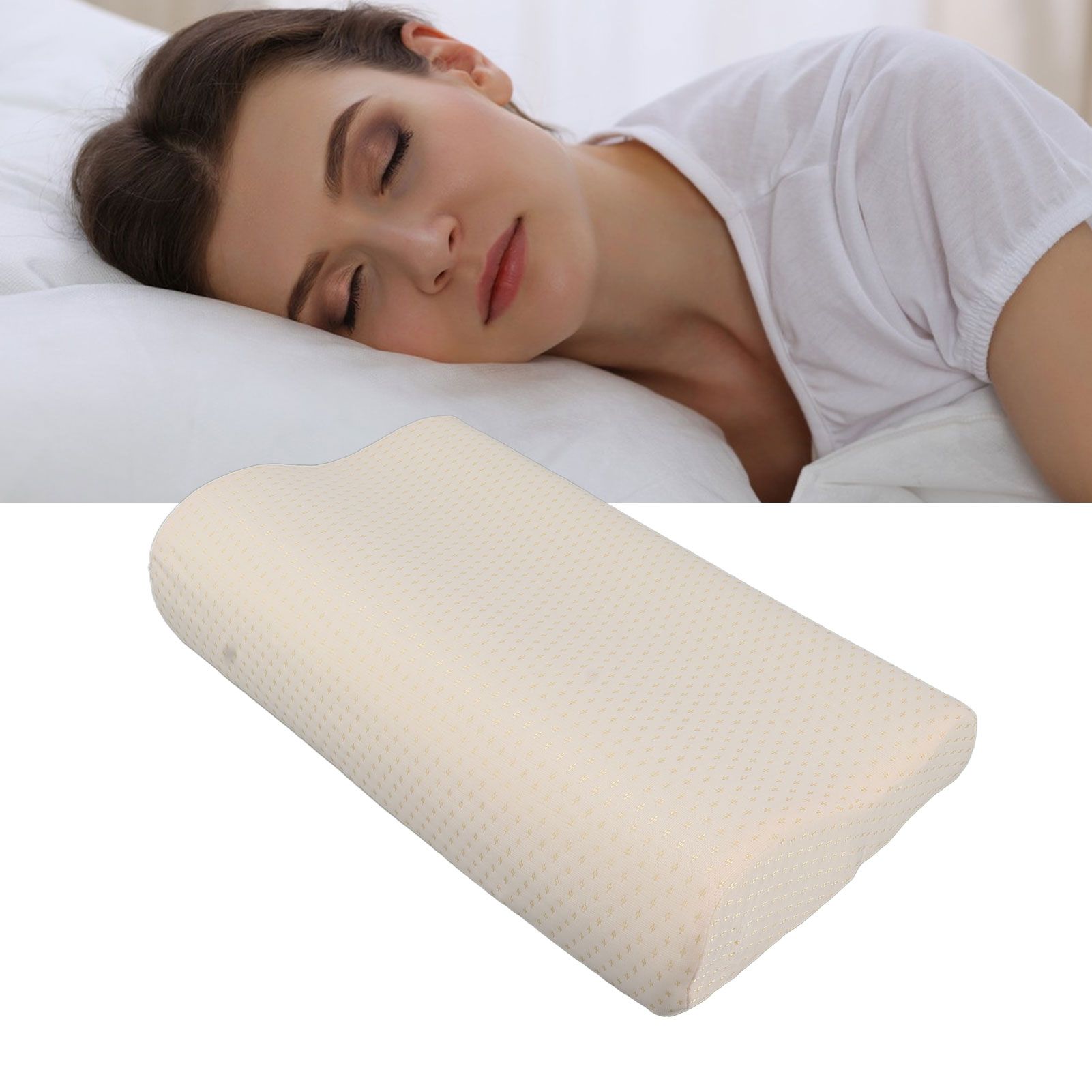 Memory Pillow Core Slow Rebounding Breathable Pressure Relief Neck Support Bed view 11
