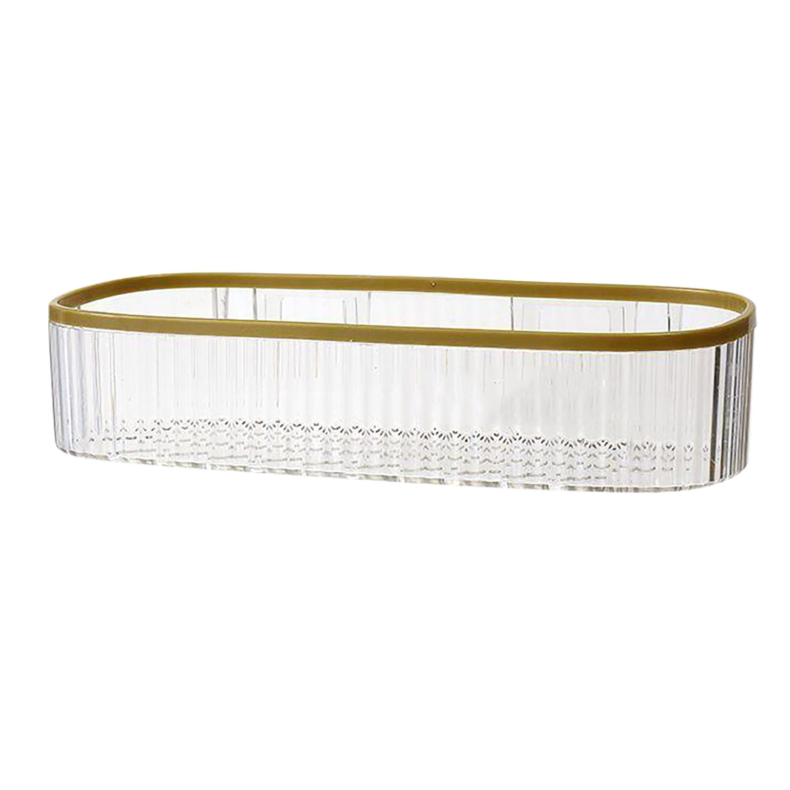 Plastic Wall Mount Organizer Punch Free Transparent White Adhesive Clear view 4
