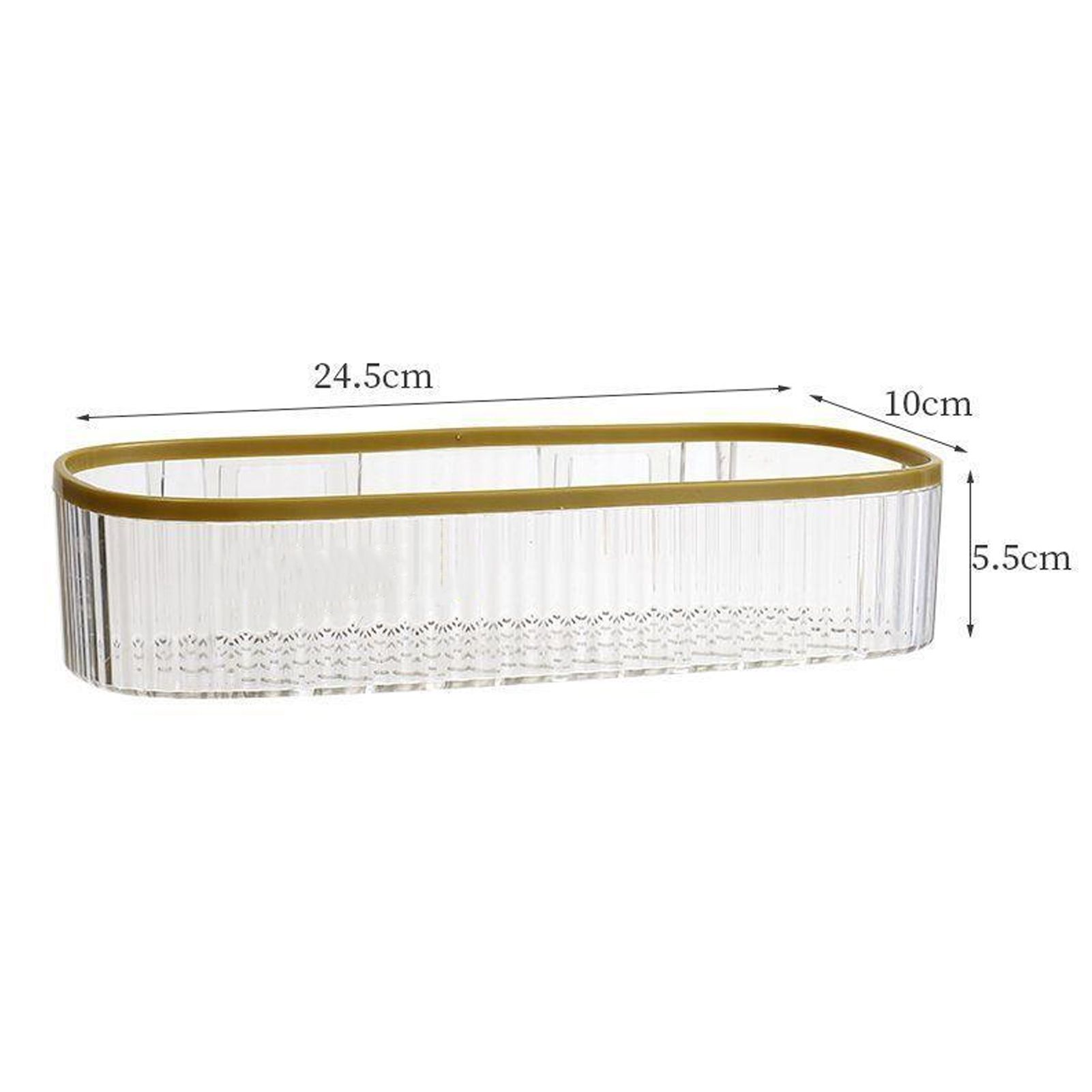 Plastic Wall Mount Organizer Punch Free Transparent White Adhesive Clear view 13
