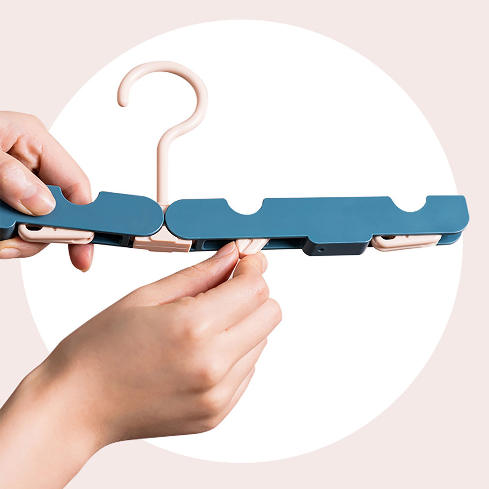 Clothes Hanger Rack Anti Slip Multifunctional Foldable Travel Hanger with view 7