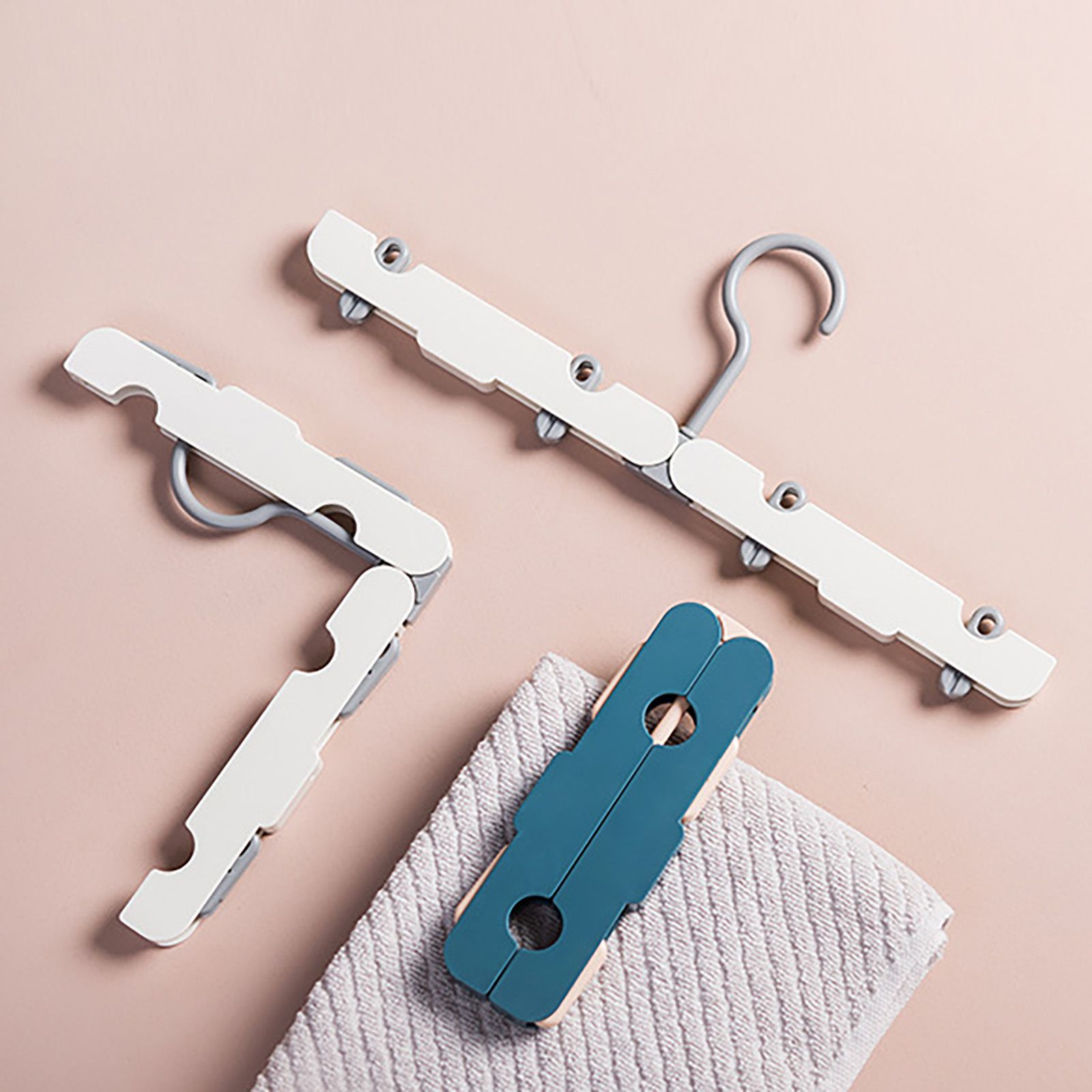 Clothes Hanger Rack Anti Slip Multifunctional Foldable Travel Hanger with view 8