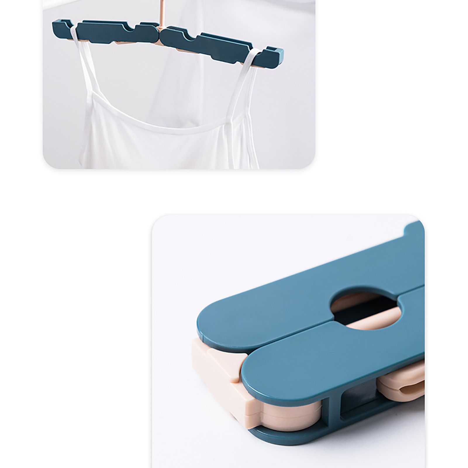 Clothes Hanger Rack Anti Slip Multifunctional Foldable Travel Hanger with view 12