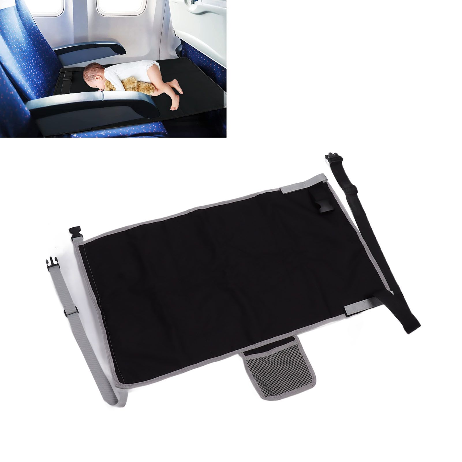 Airplane Seat Extender Portable Travel Foot Rest Airplane Must Haves for view 11