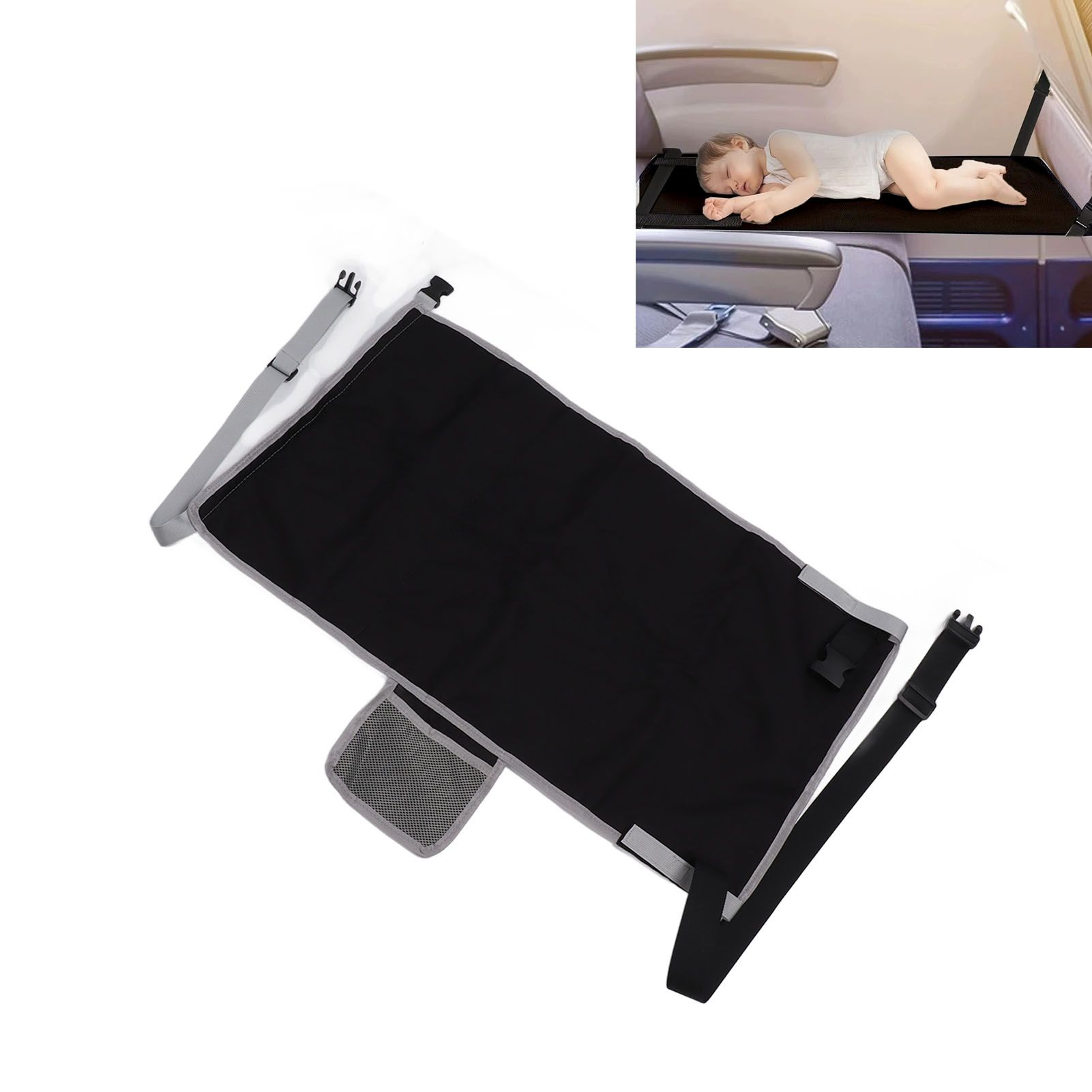 Airplane Seat Extender Portable Travel Foot Rest Airplane Must Haves for view 12