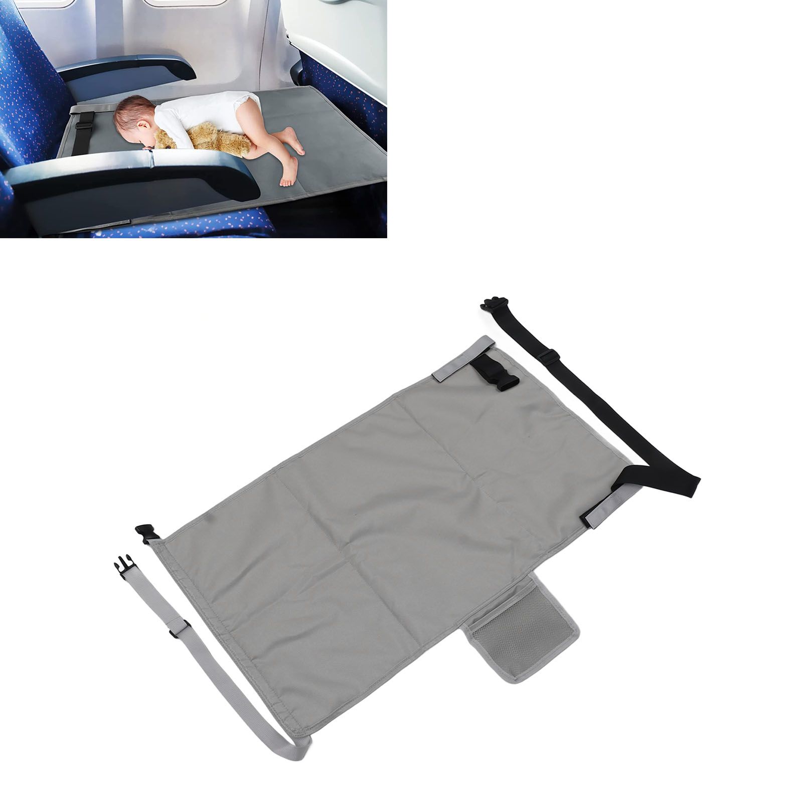 Airplane Seat Extender Portable Travel Foot Rest Airplane Must Haves for view 11