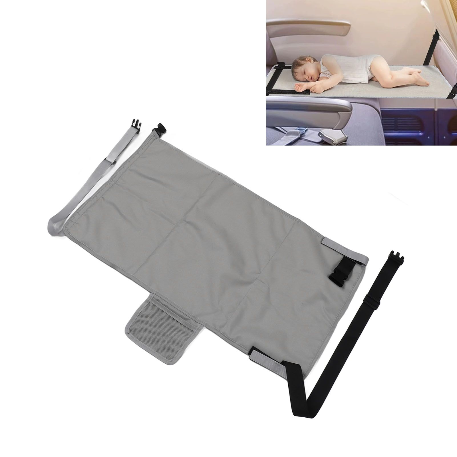 Airplane Seat Extender Portable Travel Foot Rest Airplane Must Haves for view 12