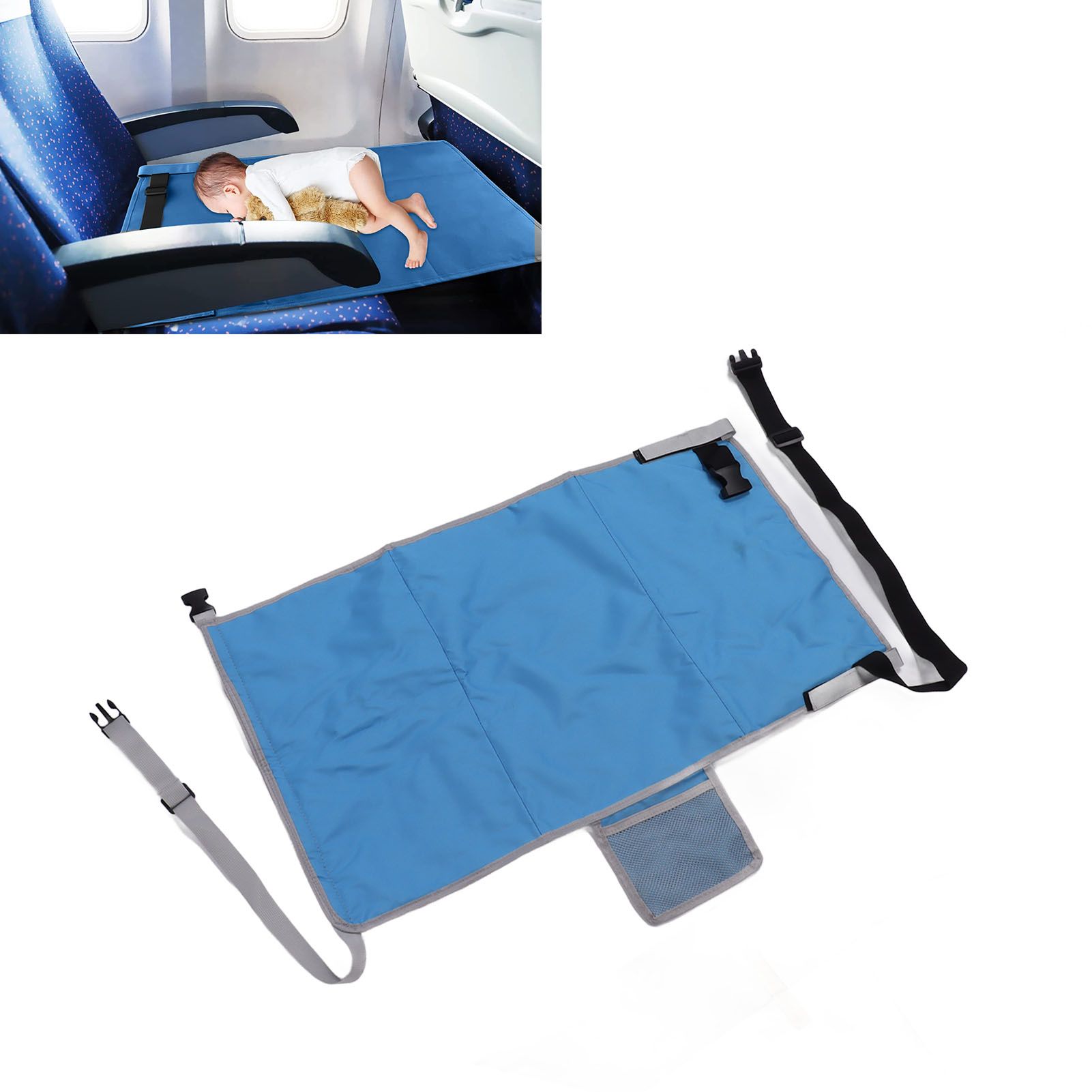Airplane Seat Extender Portable Travel Foot Rest Airplane Must Haves for view 11