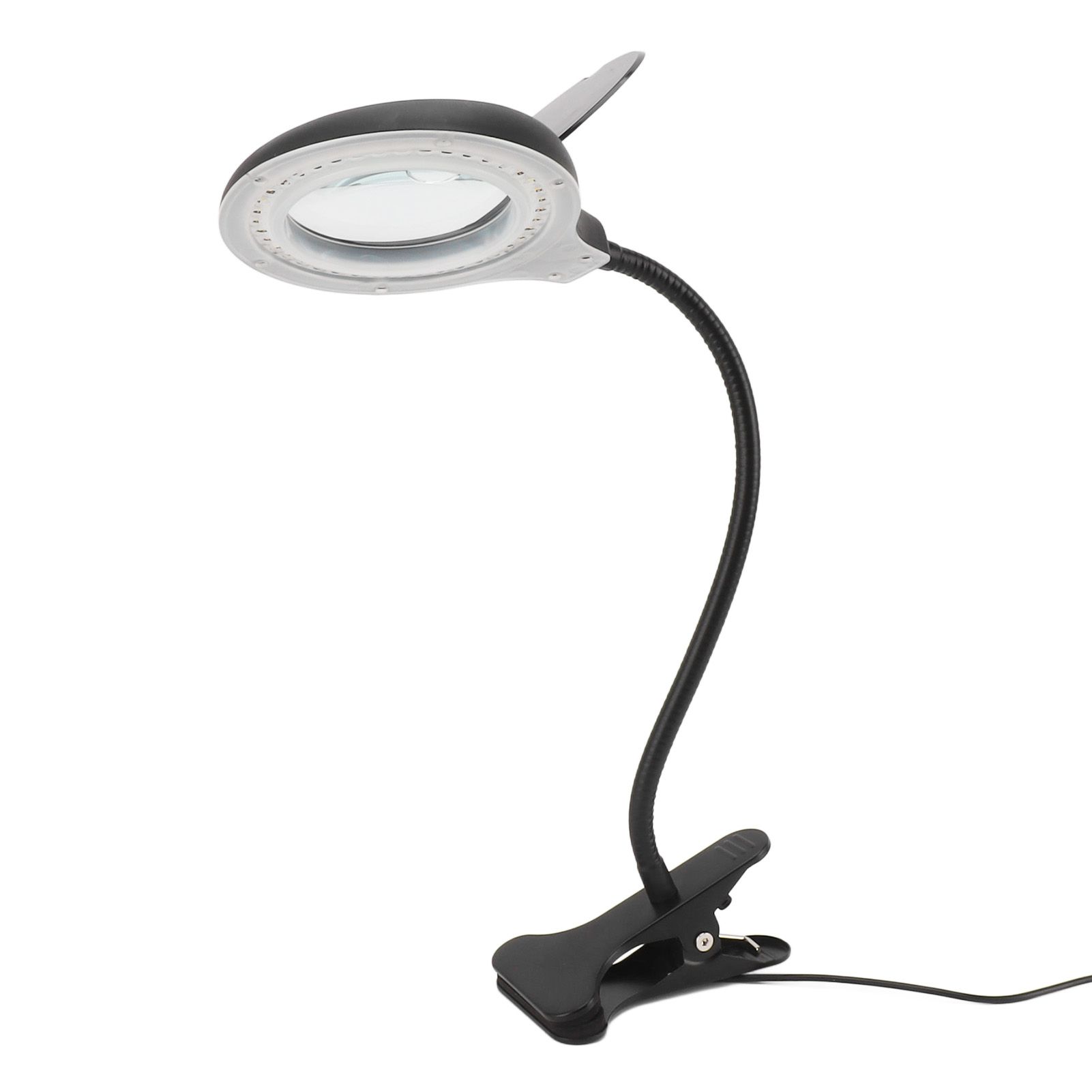 Clip On Magnifying Glass with Light Iron and PP Adjustable LED Magnifying Desk view 4